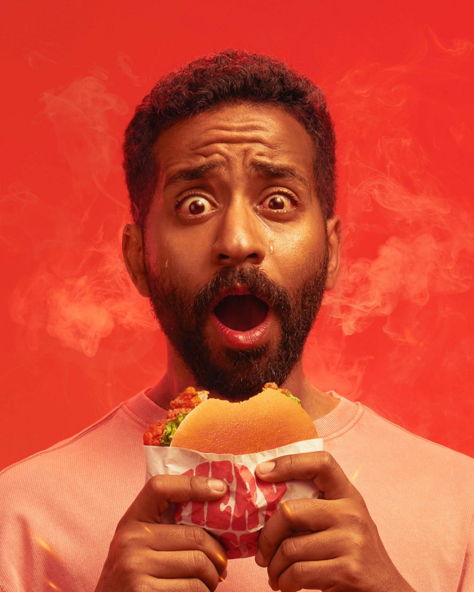 Advertising photography Burger King spicy boy Mechanix sudios - advertising photography