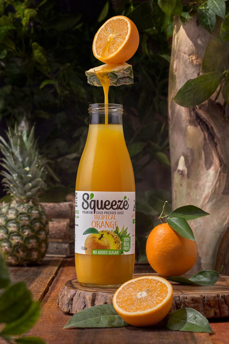 squeeze bottle tropical orange.