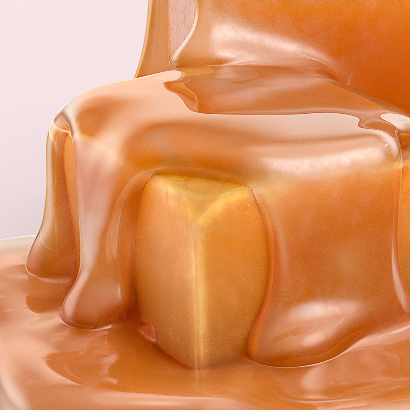 cgi caramel cubes done for nestle gold lid by mechanix studios